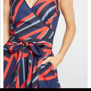 ModCloth Ensemble Advisor Striped Dress Liza Luxe